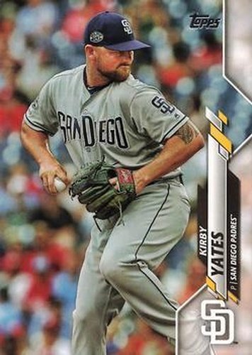 #25 Kirby Yates - San Diego Padres - 2020 Topps Baseball