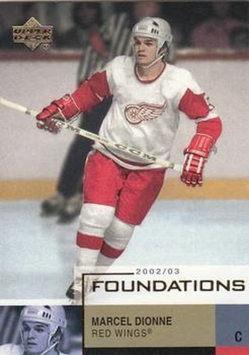 #25 Marcel Dionne - Detroit Red Wings - 2002-03 Upper Deck Foundations Hockey