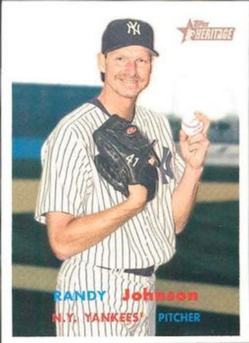 #25 Randy Johnson - New York Yankees - 2006 Topps Heritage Baseball