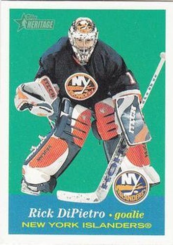 #25 Rick DiPietro - New York Islanders - 2001-02 Topps Heritage Hockey