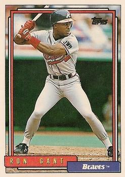 #25 Ron Gant - Atlanta Braves - 1992 Topps Baseball
