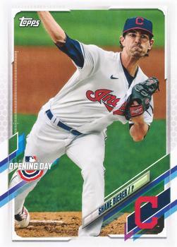#25 Shane Bieber - Cleveland Indians - 2021 Topps Opening Day Baseball