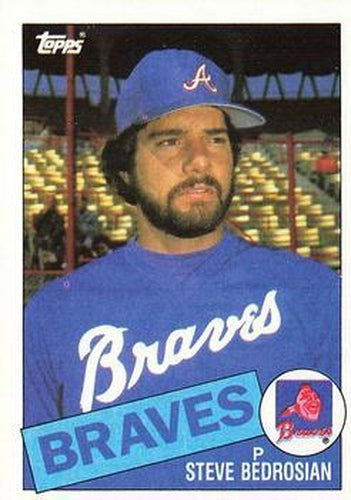 #25 Steve Bedrosian - Atlanta Braves - 1985 Topps Baseball