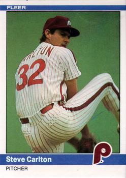 #25 Steve Carlton - Philadelphia Phillies - 1984 Fleer Baseball
