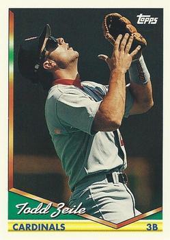 #25 Todd Zeile - St. Louis Cardinals - 1994 Topps Baseball