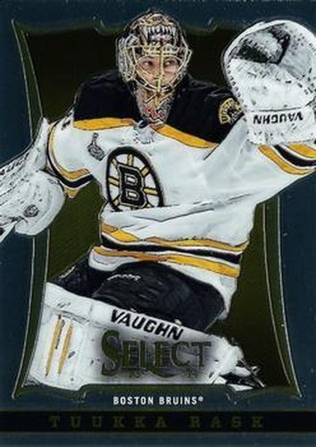 #25 Tuukka Rask - Boston Bruins - 2013-14 Panini Select Hockey