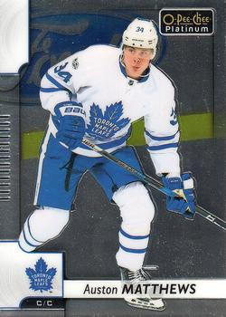 #25 Auston Matthews - Toronto Maple Leafs - 2017-18 O-Pee-Chee Platinum Hockey
