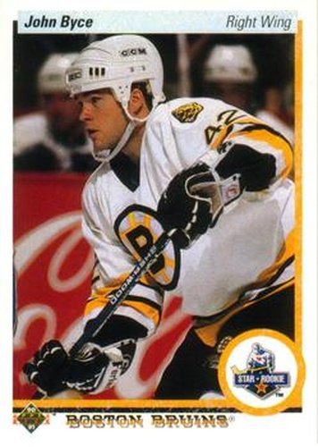 #25 John Byce - Boston Bruins - 1990-91 Upper Deck Hockey