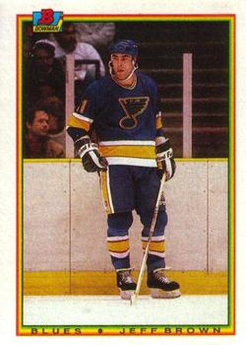 #25 Jeff Brown - St. Louis Blues - 1990-91 Bowman Hockey