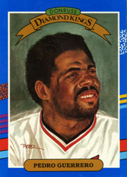 #25 Pedro Guerrero - St. Louis Cardinals - 1991 Donruss Baseball