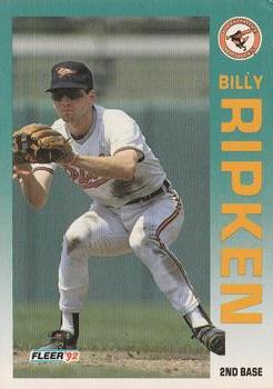 #25 Billy Ripken - Baltimore Orioles - 1992 Fleer Baseball