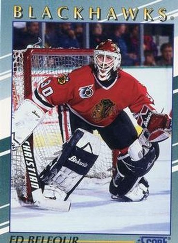 #25 Ed Belfour - Chicago Blackhawks - 1992-93 Score Young Superstars Hockey