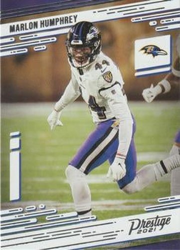 #25 Marlon Humphrey - Baltimore Ravens - 2021 Panini Prestige Football