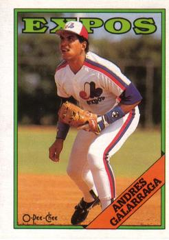 #25 Andres Galarraga - Montreal Expos - 1988 O-Pee-Chee Baseball