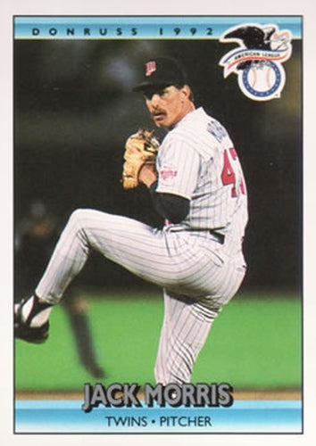#25 Jack Morris - Minnesota Twins - 1992 Donruss Baseball