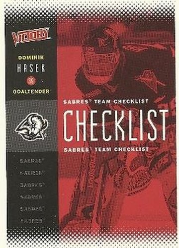 #25 Dominik Hasek - Buffalo Sabres - 2000-01 Upper Deck Victory Hockey