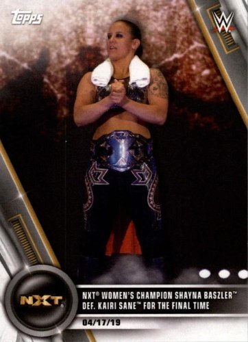 #25 NXT Women's Champion Shayna Baszler def. Kairi Sane for the Final Time - 2020 Topps WWE Women's Division Wrestling