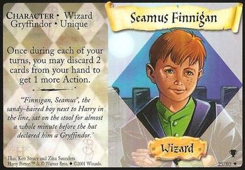 #25 Seamus Finnigan  - 2001 Harry Potter Quidditch cup