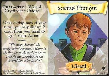 #25 Seamus Finnigan - 2001 Harry Potter Quidditch cup