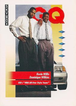 #325 Kevin Willis / Dominique Wilkins - Atlanta Hawks - 1991-92 SkyBox Basketball