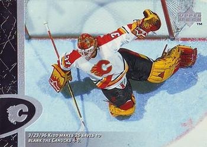 #25 Trevor Kidd - Calgary Flames - 1996-97 Upper Deck Hockey