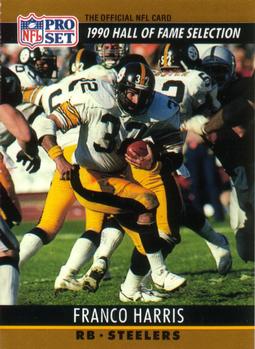 #25 Franco Harris - Pittsburgh Steelers - 1990 Pro Set Football