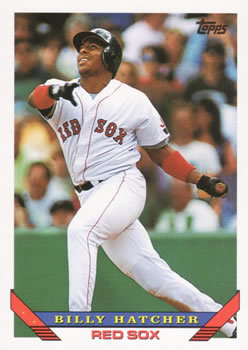 #725 Billy Hatcher - Boston Red Sox - 1993 Topps Baseball