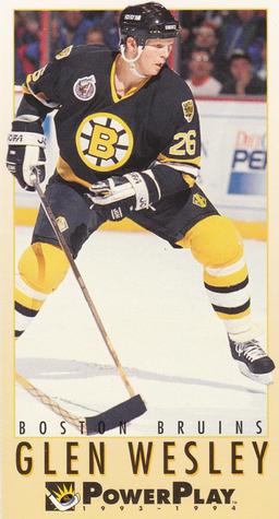 #25 Glen Wesley - Boston Bruins - 1993-94 Fleer PowerPlay Hockey