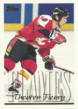 #25 Theoren Fleury - Calgary Flames - 1995-96 Topps Hockey