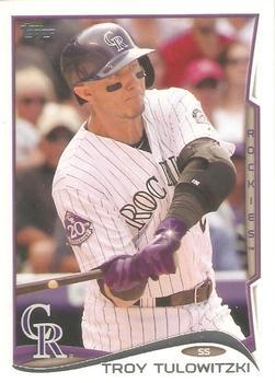 #25c Troy Tulowitzki - Colorado Rockies - 2014 Topps Baseball