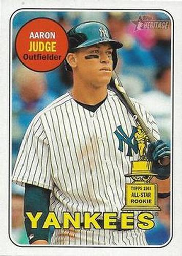 #25d Aaron Judge - New York Yankees - 2018 Topps Heritage Baseball
