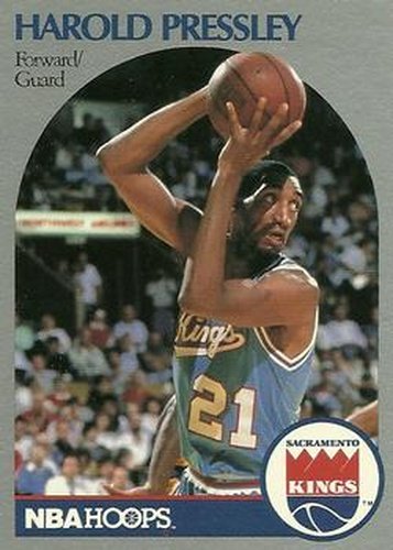 #260 Harold Pressley - Sacramento Kings - 1990-91 Hoops Basketball