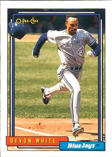 #260 Devon White - Toronto Blue Jays - 1992 O-Pee-Chee Baseball