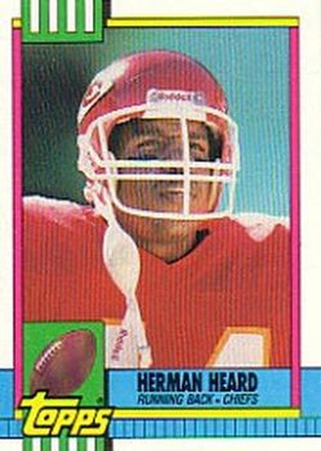 #260 Herman Heard - Kansas City Chiefs - 1990 Topps Football