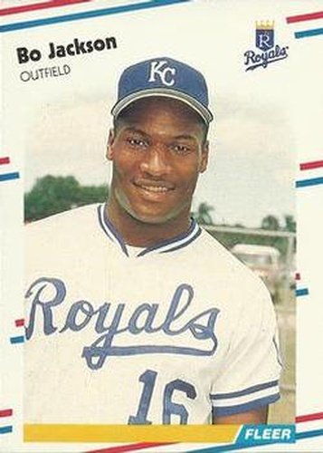 #260 Bo Jackson - Kansas City Royals - 1988 Fleer Baseball