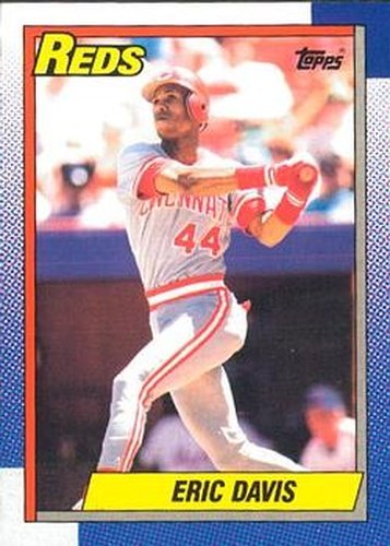 #260 Eric Davis - Cincinnati Reds - 1990 O-Pee-Chee Baseball