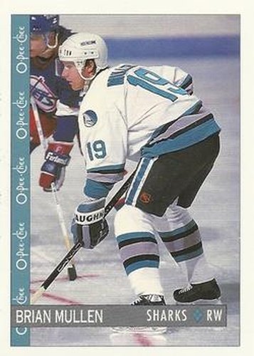 #260 Brian Mullen - San Jose Sharks - 1992-93 O-Pee-Chee Hockey