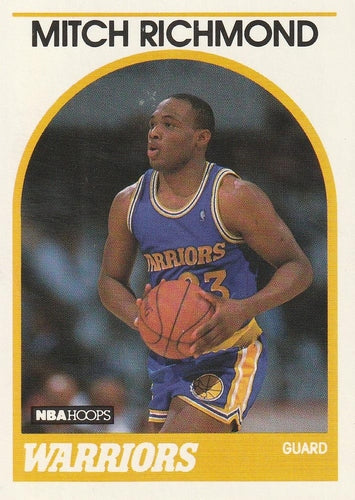 #260 Mitch Richmond - Golden State Warriors - 1989-90 Hoops Basketball