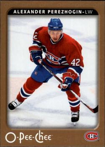 #260 Alexander Perezhogin - Montreal Canadiens - 2006-07 O-Pee-Chee Hockey