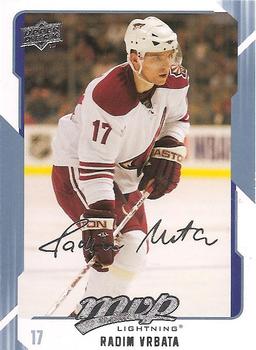 #260 Radim Vrbata - Tampa Bay Lightning - 2008-09 Upper Deck MVP Hockey