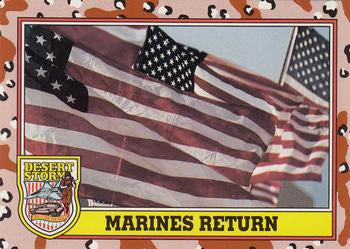 #260 Marines Return - 1991 Topps Desert Storm