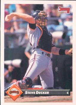 #260 Steve Decker - San Francisco Giants - 1993 Donruss Baseball