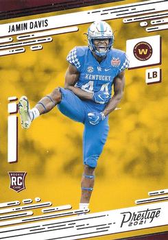 #260 Jamin Davis - Washington Football Team - 2021 Panini Prestige Football