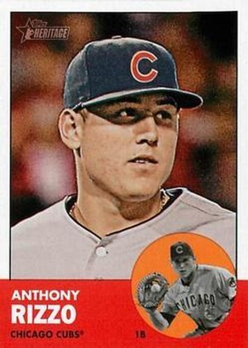 #260 Anthony Rizzo - Chicago Cubs - 2012 Topps Heritage Baseball