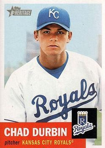 #260 Chad Durbin - Kansas City Royals - 2002 Topps Heritage Baseball