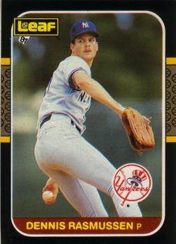 #260 Dennis Rasmussen - New York Yankees - 1987 Leaf Baseball