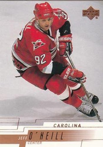 #260 Jeff O'Neill - Carolina Hurricanes - 2000-01 Upper Deck Hockey