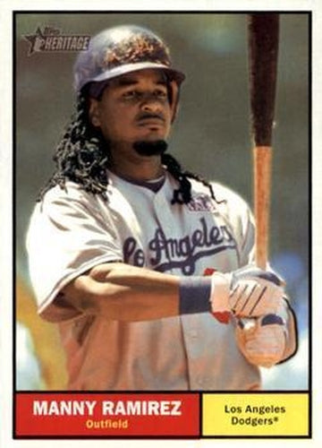 #260 Manny Ramirez - Los Angeles Dodgers - 2010 Topps Heritage Baseball