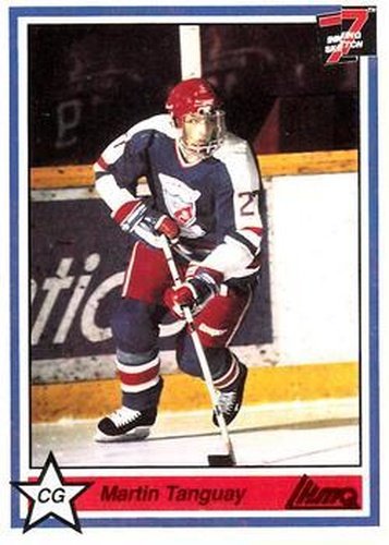 #260 Martin Tanguay - Longueuil College Francais - 1990-91 7th Inning Sketch QMJHL Hockey