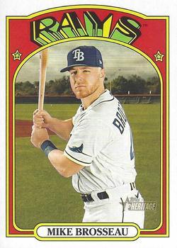 #260 Mike Brosseau - Tampa Bay Rays - 2021 Topps Heritage Baseball